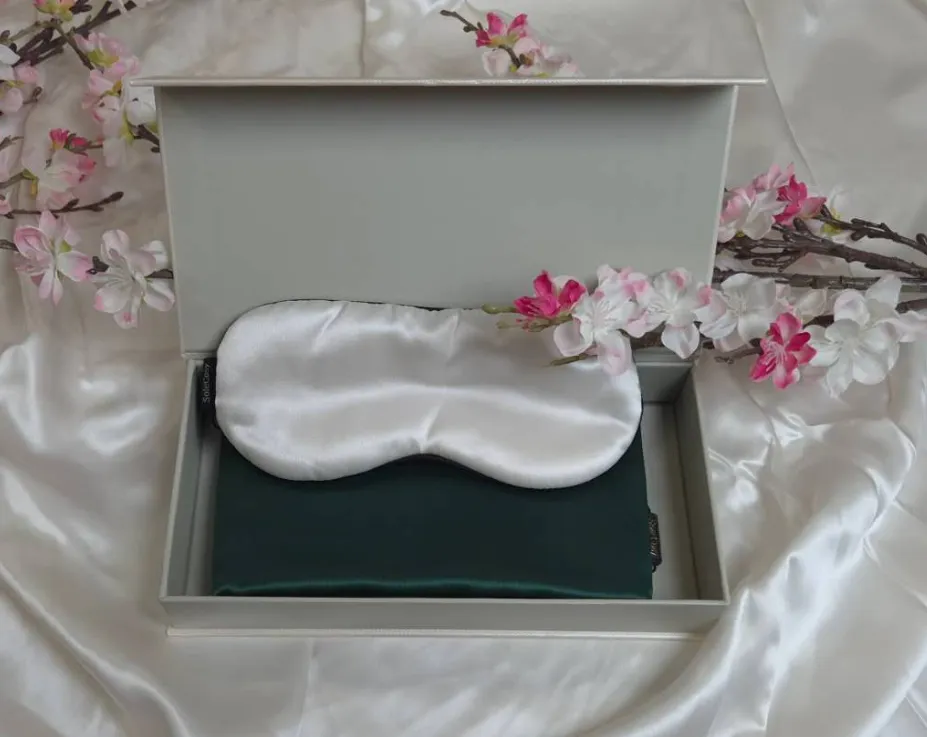 Coffret Douce Nuit : Taie en soie 19mm + Masque + Boîte offerte